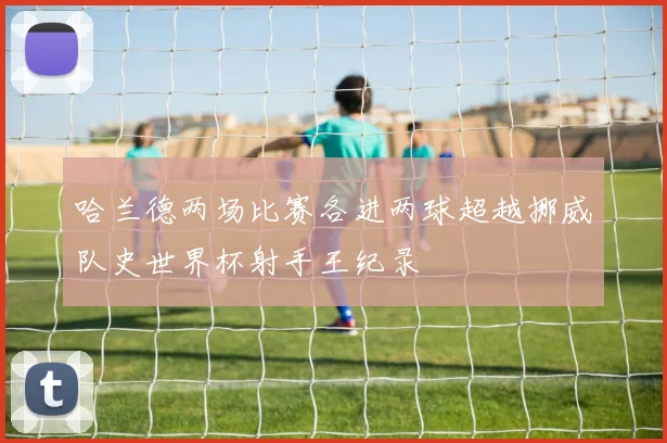 哈兰德两场比赛各进两球超越挪威队史世界杯射手王纪录